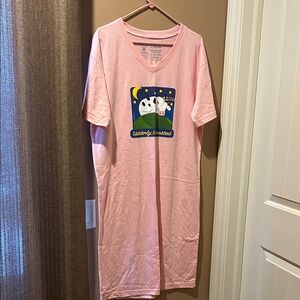 COWS Pink Graphic Nightgown